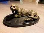 Bronzen beeld luipaard, Antiek en Kunst, Antiek | Koper en Brons, Ophalen of Verzenden