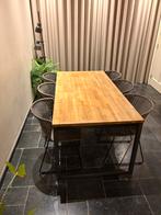 Eettafel met 6 stoelen, Ophalen, Overige materialen, Gebruikt, 50 tot 100 cm