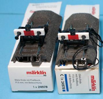 Marklin C-Rails Raileinde met verlichting 24978 beschikbaar voor biedingen