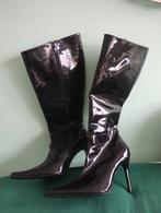 Zwarte lak laarzen maat 39, Kleding | Dames, Schoenen, Hoge laarzen, Zwart, Ophalen of Verzenden, Onbekend