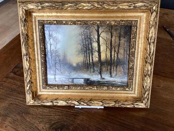 H.Breedveld Winterlandschap - Gesigneerd & Ingelijst beschikbaar voor biedingen