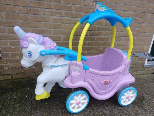Little Tikes Unicorn koets met paard!, Kinderen en Baby's, Speelgoed | Buiten | Voertuigen en Loopfietsen, Gebruikt, Overige typen