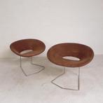 Set van 2 designstoelen in de stijl van Artifort, Leolux, Pi, Ophalen of Verzenden