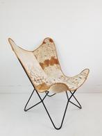 Butterfly chair | vlinder fauteuil leer koeienhuid leer, Huis en Inrichting, Fauteuils, Gebruikt, ., Ophalen of Verzenden, .