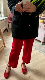 Moschino Love red suit trousers (size S), Zo goed als nieuw, Maat 36 (S), Lang, Rood