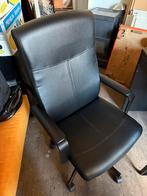 Ikea Millberget bureaustoel leer ZGAN, Huis en Inrichting, Bureaustoelen, Ophalen, Zo goed als nieuw, Zwart