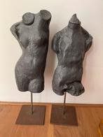 Bustes man en vrouw, Antiek en Kunst, Kunst | Designobjecten, Ophalen