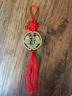 Chinese messing munt kasthanger Chinees geluk twee vissen, Huis en Inrichting, Verburgt Vintage, Nieuw, Ophalen of Verzenden, https://verburgtvintage.nl/#contact
