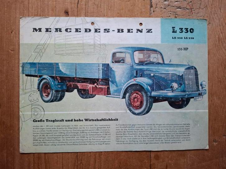 Mercedes-Benz L LK LS 330 folder, Boeken, Auto's | Folders en Tijdschriften, Gelezen, Mercedes, Ophalen of Verzenden