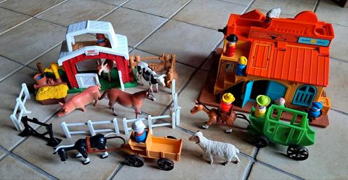 2 stuks speelgoed (vintage) Fisher Price, Kinderen en Baby's, Speelgoed | Fisher-Price, Gebruikt, Speelset, Ophalen