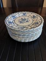 Indië Blauw gebaksborden JOHNSON BROTHERS,11stuks, Ophalen of Verzenden, Zo goed als nieuw, Bord(en), Overige stijlen