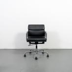 2 Vitra Eames Ea 217 Softpad Leer Aluminium, Ophalen of Verzenden, Ergonomisch, Zo goed als nieuw, Zwart
