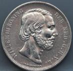 Mooie rijksdaalder 1866 - 2 1/2 gulden 1866 Willem 3, Koning Willem III, Verzenden, Zilver, Losse munt