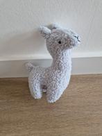 Knuffel lama alpaca grijs Jollein 17 cm K6564, Ophalen of Verzenden, Zo goed als nieuw, Overige typen