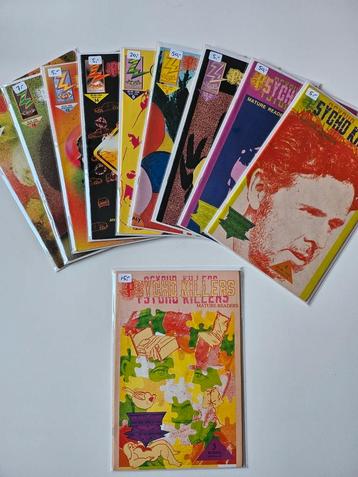 10 Comics uit de Psycho Killers serie.  beschikbaar voor biedingen