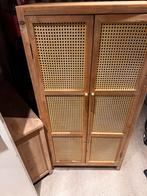 Webbing kast Bandung hoog naturel, Ophalen, Zo goed als nieuw