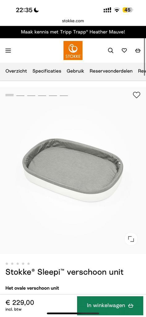 Stokke Sleepi verschoonunit/commodeblad, Kinderen en Baby's, Babywiegjes en Ledikanten, Nieuw, Ophalen of Verzenden