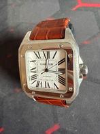 Cartier Santos leren band 40mm automaat, Sieraden, Tassen en Uiterlijk, Horloges | Heren, Ophalen, Leer, Overige merken