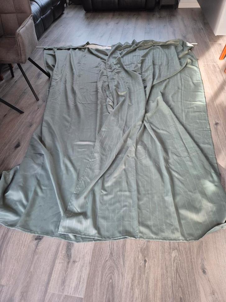 Ikea gordijnen, Huis en Inrichting, Stoffering | Gordijnen en Lamellen, Zo goed als nieuw, 200 cm of meer, 100 tot 150 cm, Groen