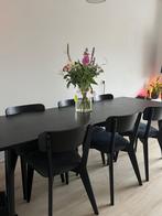 Tafel met stoelen 6x, Huis en Inrichting, Tafels | Eettafels, Ophalen, 200 cm of meer, 50 tot 100 cm, Zo goed als nieuw