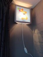 Kinder wandlamp met 3 inzetplaten (beer/vissen/piraat), Ophalen of Verzenden, Zo goed als nieuw, Glas