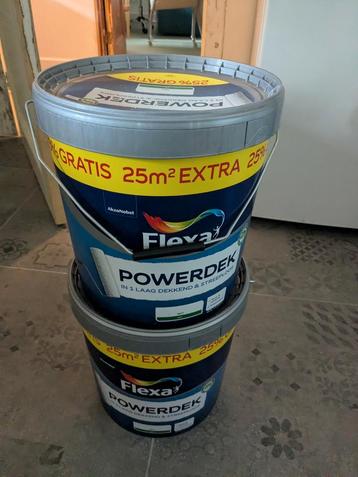 25 liter Flexa powerdek wit beschikbaar voor biedingen