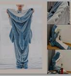 Flanellen haai slaapzak/onesie maat M. Nieuw, Ophalen of Verzenden, Nieuw