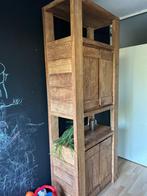 Hoge dessior hout, Huis en Inrichting, Tafels | Salontafels, Ophalen, Gebruikt, 200 cm of meer, 50 tot 100 cm