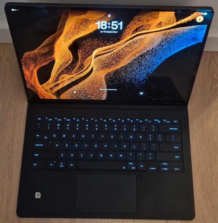 Samsung Galaxy Tab S8 Ultra 14.6" & Keyboard Cover, Computers en Software, Android Tablets, Zo goed als nieuw, Wi-Fi, 13 inch of meer
