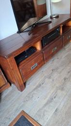 Massief Houten TV Kast Acia, Ophalen, Gebruikt, 150 tot 200 cm, Teakhout
