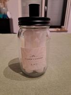 Dinerkaarsen in mason jar voorraadpot met kandelaar, Overige materialen, Wit, Nieuw, Ophalen of Verzenden