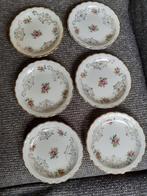 6 petit four schotels afb rozen, Antiek en Kunst, Antiek | Servies los, Ophalen of Verzenden