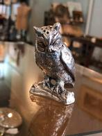 Beeldje uil uiltje zilver gemerkt zoutvaatje, Antiek en Kunst, Ophalen of Verzenden, Zilver
