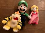 Knuffels bowser luigi peach, Kinderen en Baby's, Speelgoed | Knuffels en Pluche, Ophalen of Verzenden, Zo goed als nieuw, Overige typen