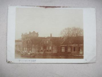 Woubrugge - Oude Fotokaart Oude Gemeentehuis ca. 1900 beschikbaar voor biedingen