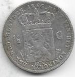 1/2  gulden 1866  Nederland. km. 92, ½ gulden, Koning Willem III, Verzenden, Zilver