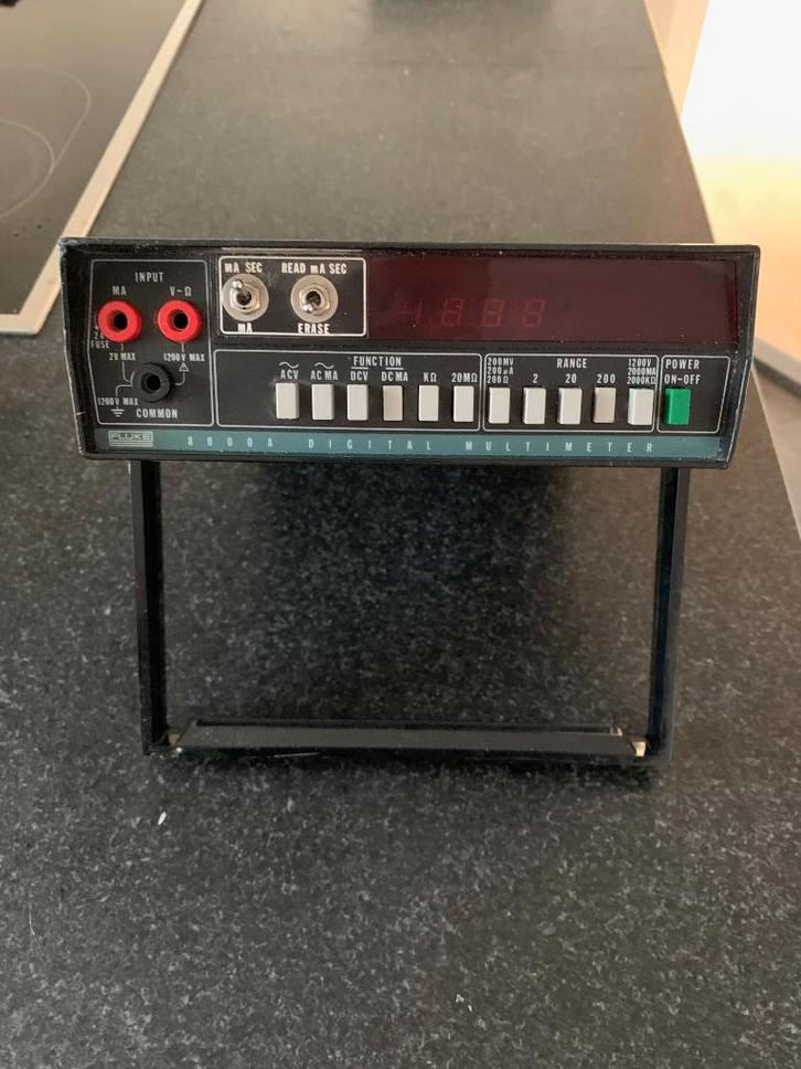 Fluke multimeter 8000A, Doe-het-zelf en Verbouw, Meetapparatuur, Gebruikt, Multimeter, Ophalen of Verzenden