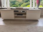 Moderne witte TV meubel met opbergruimte, Ophalen, Overige materialen, 150 tot 200 cm, Zo goed als nieuw
