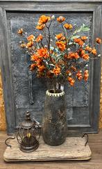 Kunstbloem Azalea stem wit en oranje, Binnen, ., Nieuw, Ophalen of Verzenden