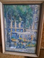 Aqaurel  bloemenstal 1946 John johan van Deventer, Ophalen