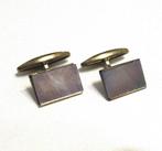 Vintage parelmoeren manchetknopen jaren 50., Sieraden, Tassen en Uiterlijk, Manchetknopen, Ophalen of Verzenden, Gebruikt, Overige materialen