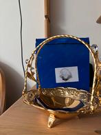 Gouden decoratieve mand met kristallen, Ophalen of Verzenden