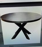 Ronde tafel 130cm Mango Zwart, Huis en Inrichting, Tafels | Eettafels, Ophalen, Rond, Nieuw, Vijf personen of meer