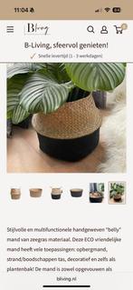 Senza belly basket 4 stuks mand plantenbak, Ophalen of Verzenden, Zo goed als nieuw, Rond, Minder dan 30 cm