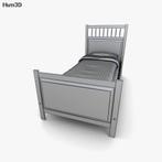 ikea hemnes 90x200. wit. 1 persoons., Huis en Inrichting, Slaapkamer | Bedden, 90 cm, Eenpersoons, Wit, Zo goed als nieuw