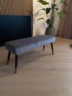 Grijze bankje /voetenbankje / bijzet / kleedruimte / walk in, Huis en Inrichting, Ophalen, 75 tot 100 cm, Zo goed als nieuw, Rechthoekig