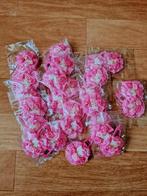 Partij 29 stuks klik klak Haarspeldjes met roze strikjes, Sieraden, Tassen en Uiterlijk, Verzenden, Nieuw, Haarspeld