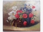 G. BEN flowers still life (estimated ca.1885) oil on canvas., Antiek en Kunst, Kunst | Schilderijen | Klassiek, Ophalen of Verzenden