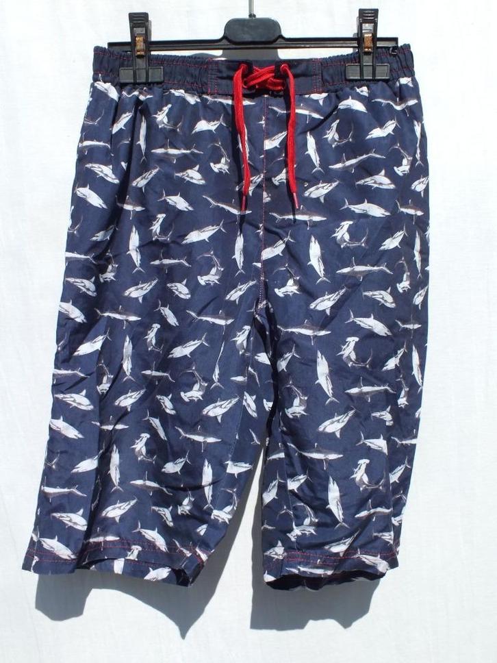 Stoere zwemshort met haaien. Mt S, Kleding | Heren, Badmode en Zwemkleding, Zwemshort, Maat 46 (S) of kleiner, Blauw, Ophalen of Verzenden