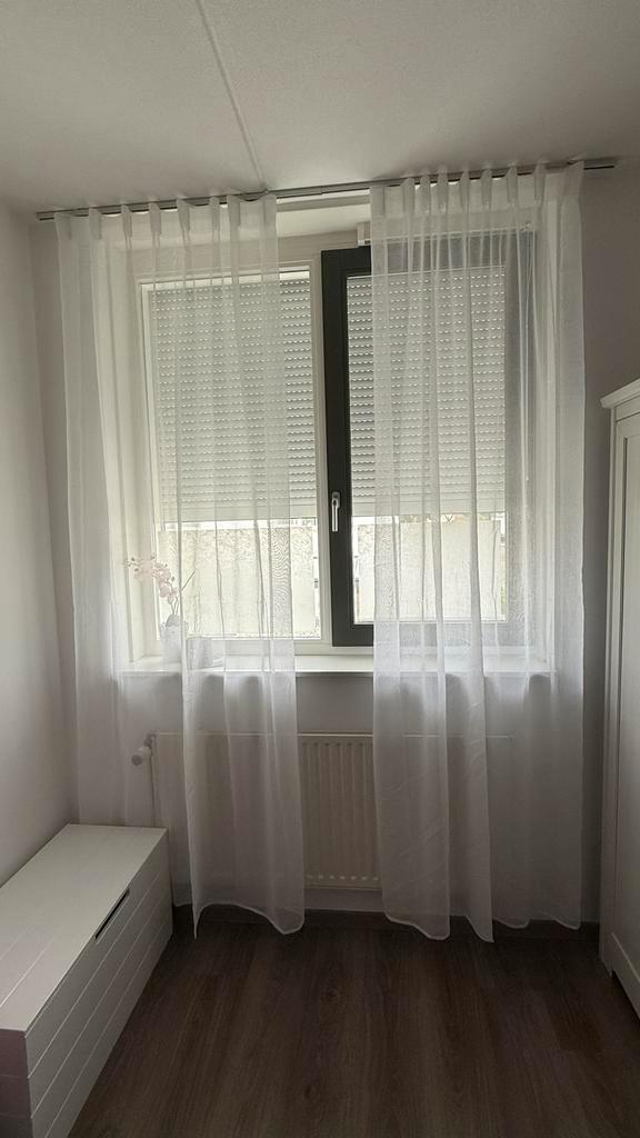 2x Fresh & Co Vitrage Gordijnen - Nieuw in verpakking, Huis en Inrichting, Stoffering | Gordijnen en Lamellen, Nieuw, 200 cm of meer